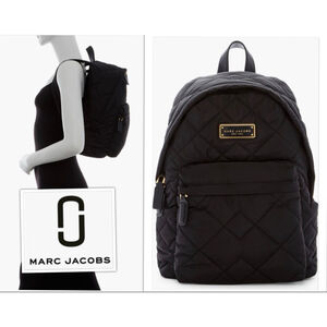 Marc Jacobs Quiet Luxury Quilted Puffer Everyday Travel Backpack Purse like NEW